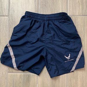 SOLD Air Force PT Running Physical Fitness Blue Shorts Size Small Military